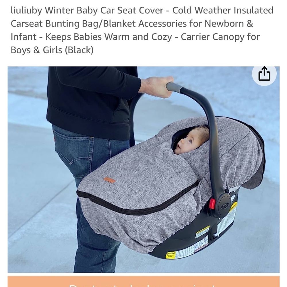 Winter Baby Car seat Cover